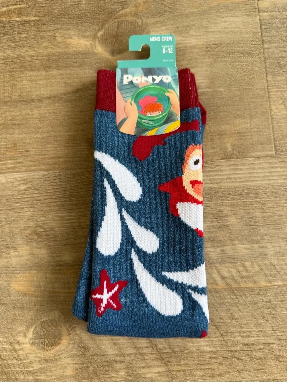 NWT Ponyo Men's Crew Socks